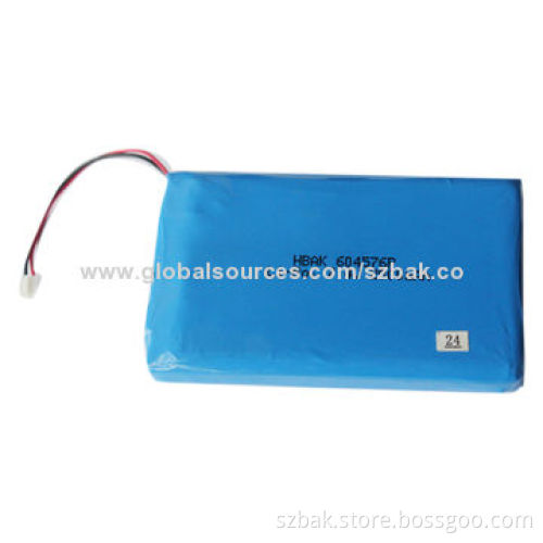 Li-polymer battery, 7.4V, 2,000mAh
